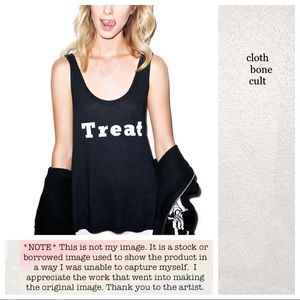 WILDFOX💋🦊 Black “TREAT” TANK TOP